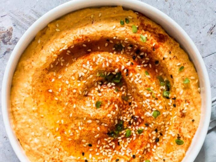 Image for Instant Pot Pumpkin Hummus (Vegan, Gluten Free}