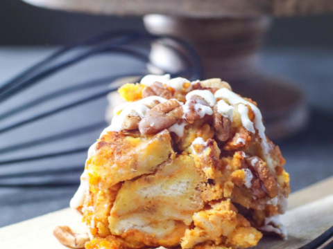 delicious breakfast of pumpkin in a pull apart sweet bread recipe
