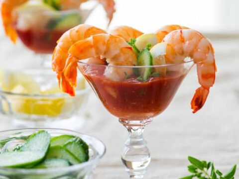 Image for Nevada Sriracha Shrimp Cocktail Recipe with Hot Sauce