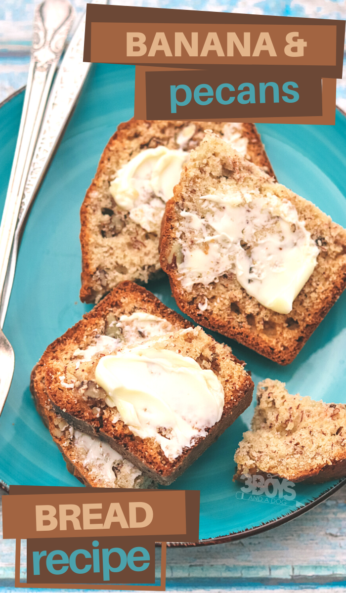this banana pecan bread recipe is perfect for an indulgent breakfast treat or dessert