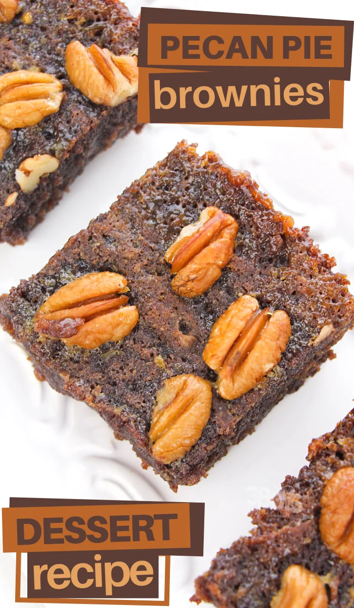 this pecan pie brownies recipe is perfect for an indulgent treat