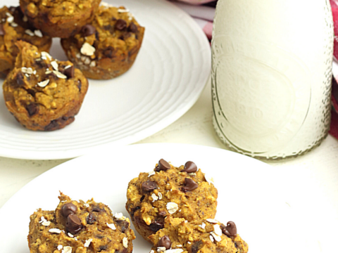 this oats and pumpkin mini muffin recipe is full of wonderful autumn flavors