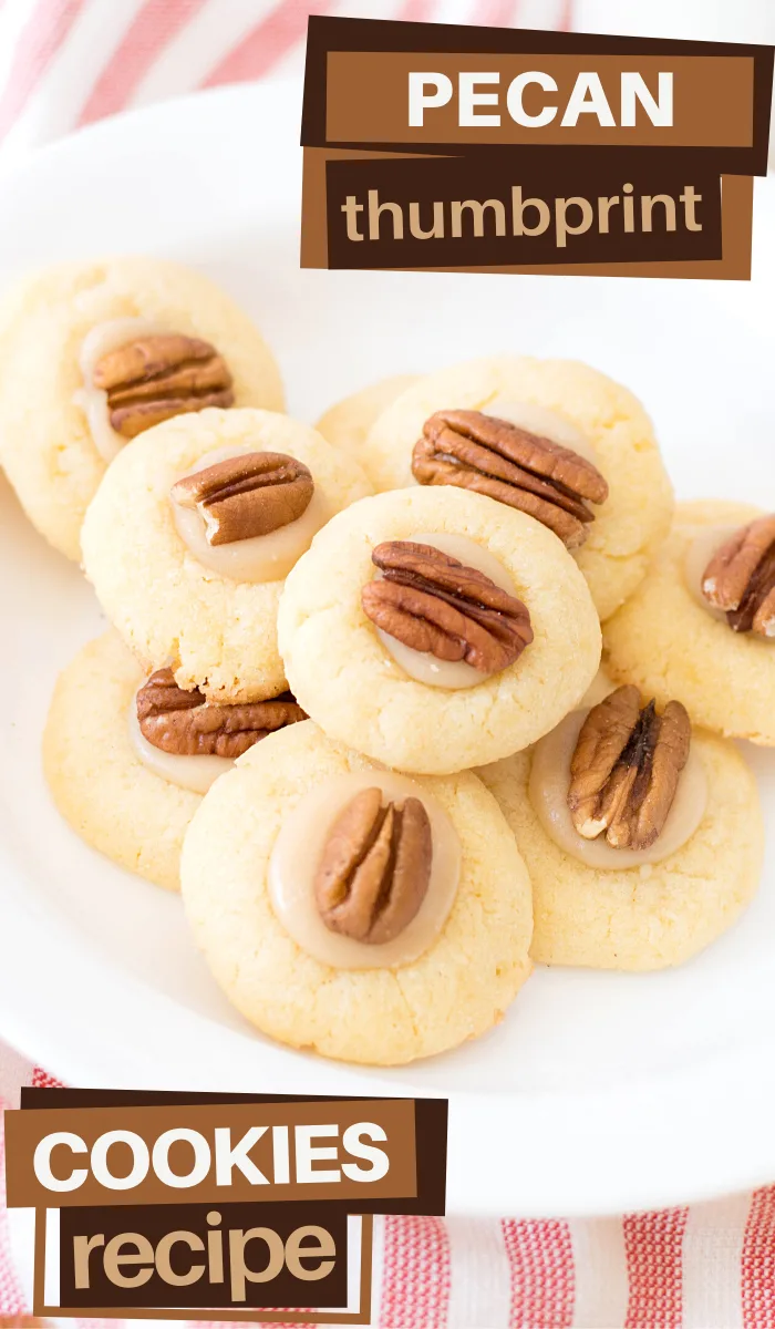 this pecan thumbprint cookies recipe is perfect for an indulgent Autumn dessert