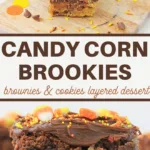 how to make delicious candy corn brookies at home