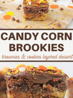 how to make delicious candy corn brookies at home