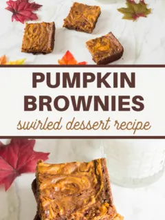 this chocolate and pumpkin brownie recipe is full of wonderful autumn flavors