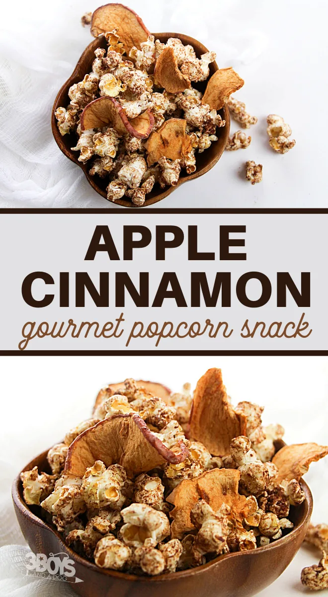 this apple cinnamon popcorn is full of wonderful autumn flavors