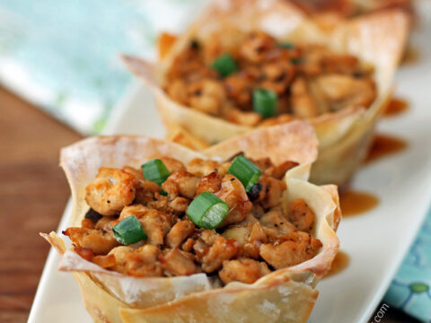 Image for Asian Chicken Wonton Cups 