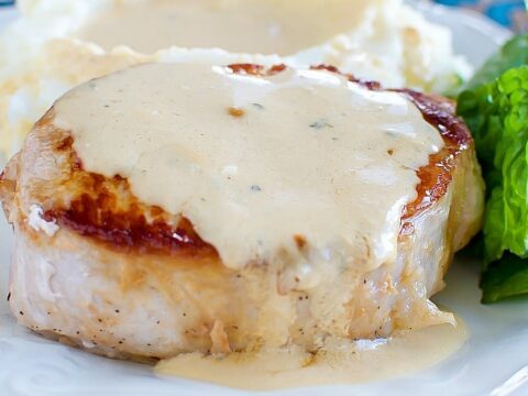 Image for BEST Pork Chops with Creamy Pan Gravy