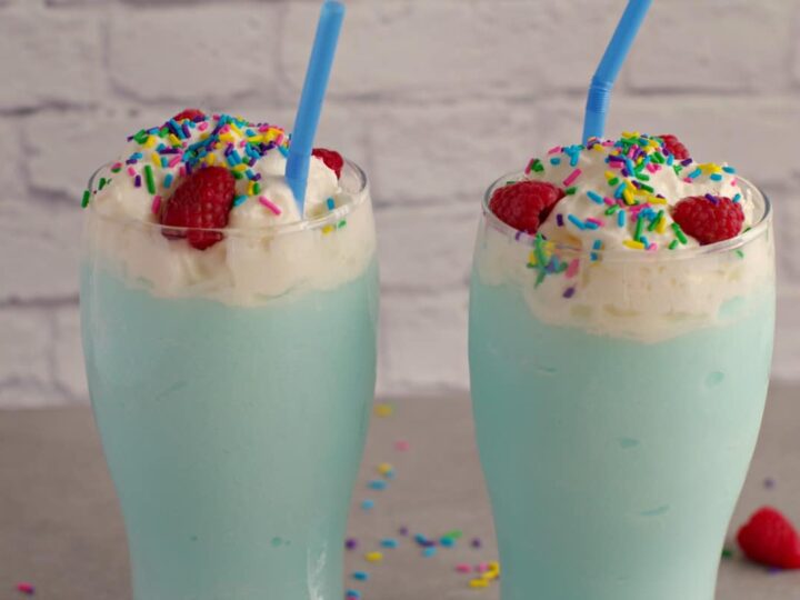 Image for Creamy Coconut Blue Raspberry Slushie