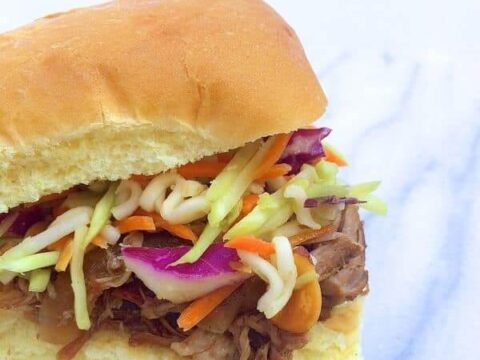 Image for Chinese BBQ Pulled Pork Sliders with Broccoli Slaw