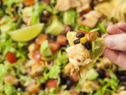 Image for Clean Eating Loaded Grilled Chicken Nachos