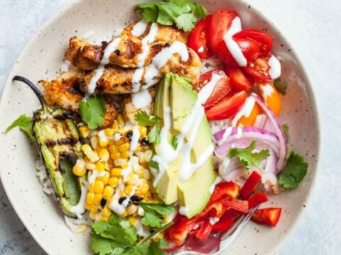 Image for Grilled Chicken Burrito Bowls