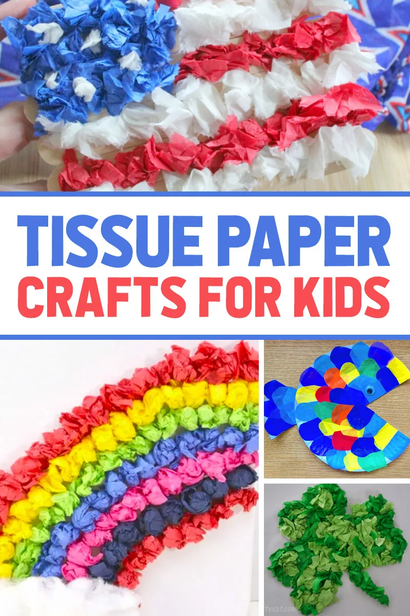 crafts for preschool using tissue paper