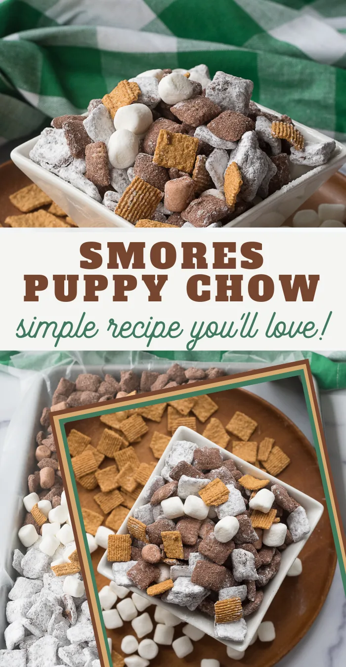 easy smores puppy chow recipe
