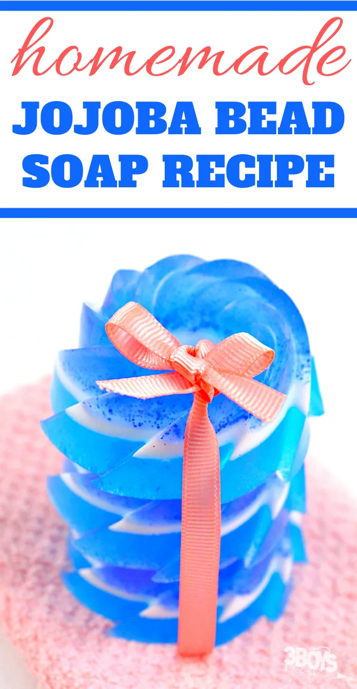 how to make lilac jojoba bead soap at home