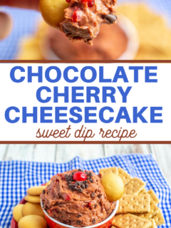 sweet dip recipe of cherries and chocolate