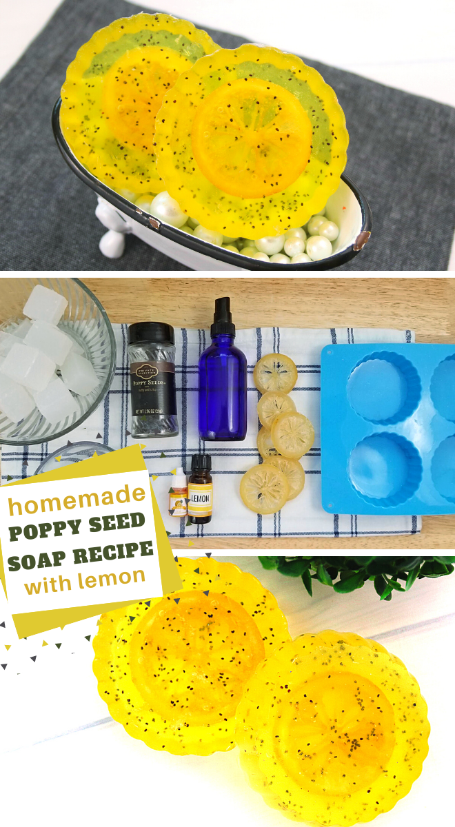 how to make lemon poppy seed soap at home