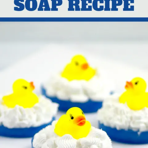 diy novelty soap recipe for a rubber ducky themed party