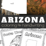 Arizona Coloring and Handwriting Sheets