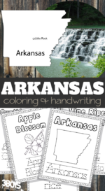 Fun and Engaging Arkansas Coloring and Writing Book