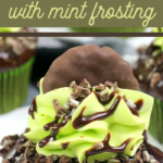 mint and chocolate cupcakes