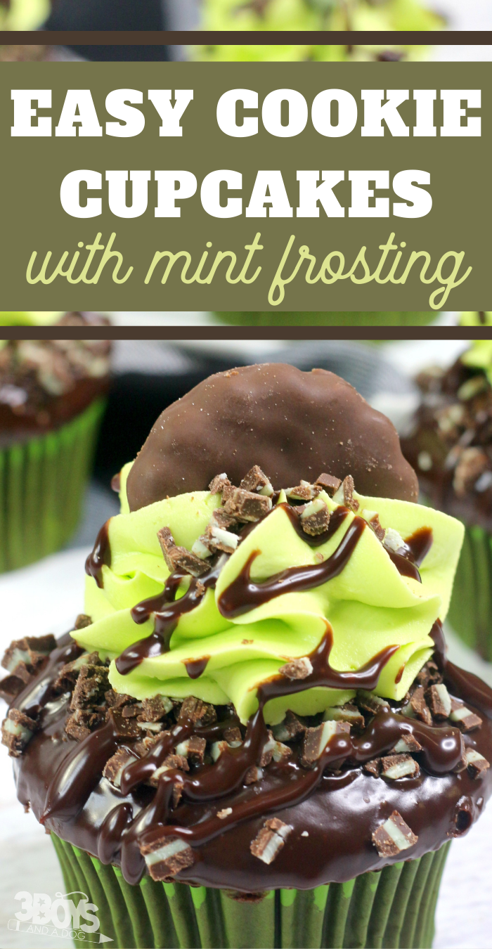 mint and chocolate cupcakes
