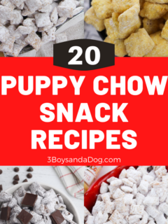 over 20 different puppy chow recipes