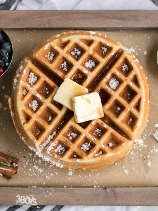 The Perfect Holiday Eggnog Waffles Recipe