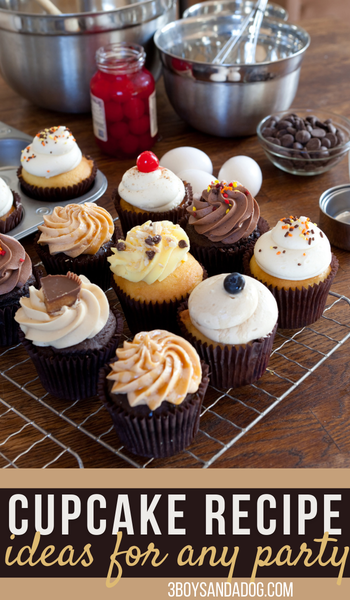 huge list of cupcake recipe ideas for your next party