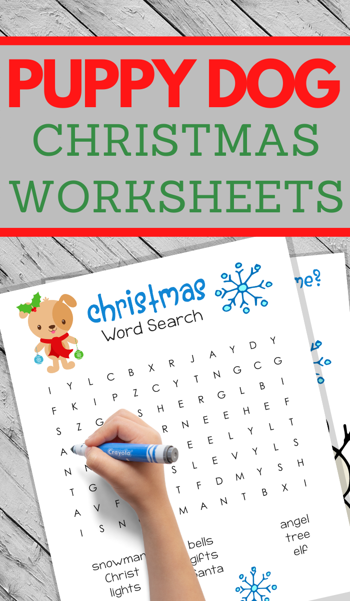 doggy christmas worksheets
