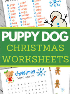 christmas activity sheets for kids in adorable theme