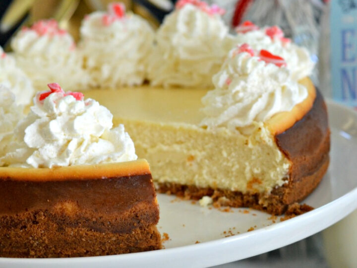 Image for Eggnog Cheesecake (Make-Ahead Christmas Dessert Idea)