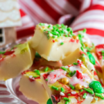 white chocolate candy fudge for christmas
