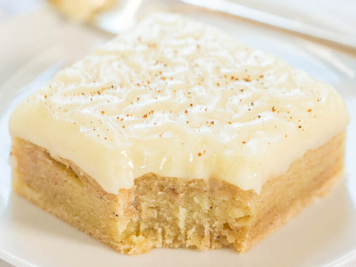 Image for Fudgy Eggnog Bars with Eggnog Glaze