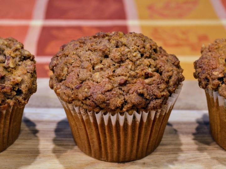 Image for Spiced Sweet Potato Muffins with Pecan Streusel | Recipe