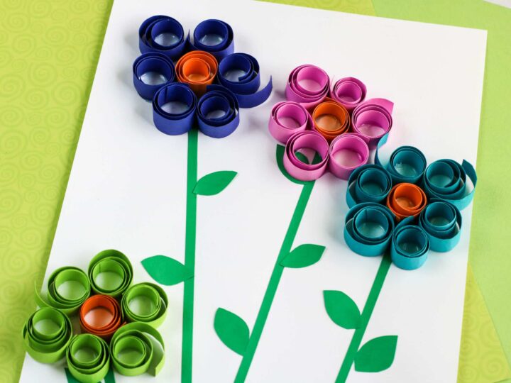 Image for Curled Paper Spring Flower Craft for Kids