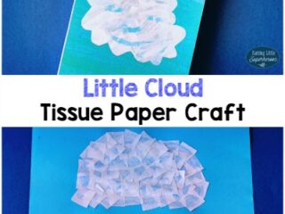 Image for Little Cloud Tissue Paper Craft for Kids