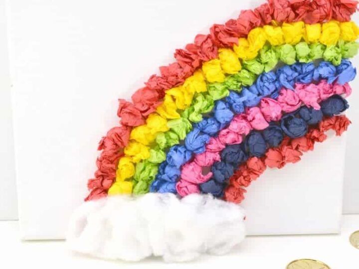 Image for Rainbow Canvas Tissue Paper Craft for Kids