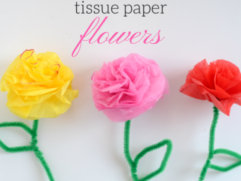 Image for Brighten Someone Special's Day with these Easy Tissue Paper Flowers!