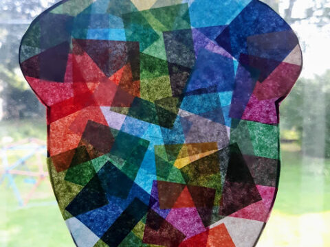 Image for Fall Tissue Paper Suncatchers Craft With Printable Templates