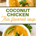 thai style chicken coconut curry soup