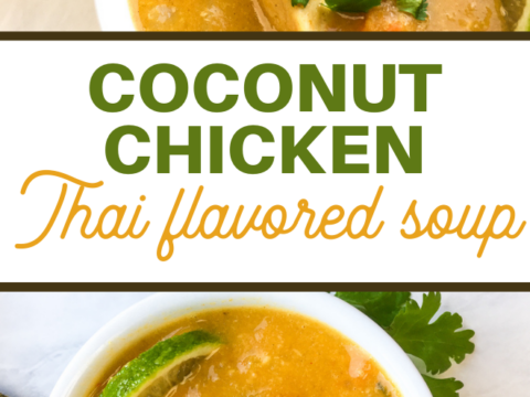 thai style chicken coconut curry soup