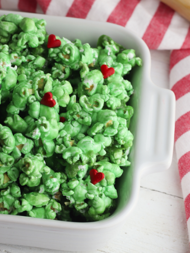 diy grinch who stole christmas popcorn snack