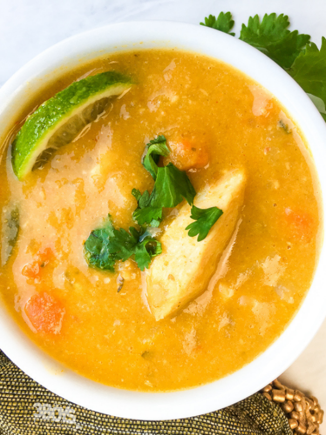 spice up your chicken soup with curry and coconut