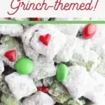 sweet grinch snack mix for christmas