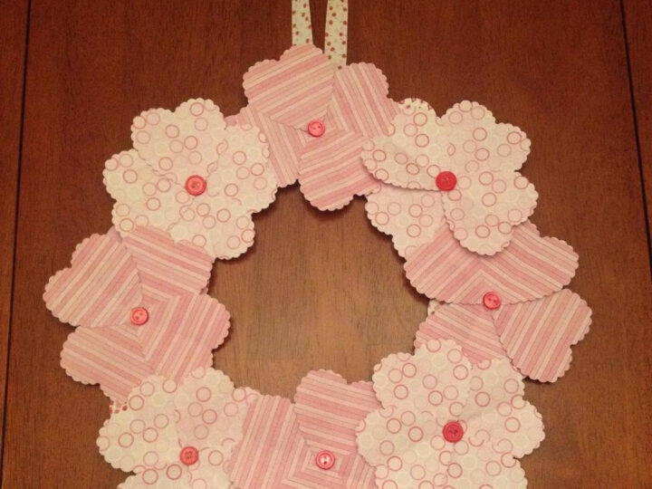 Image for Paper Heart Flower Wreath
