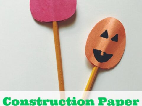 Image for Construction Paper Crafts: How To Make Fall Pencil Toppers