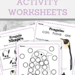 penguin winter time activity worksheets
