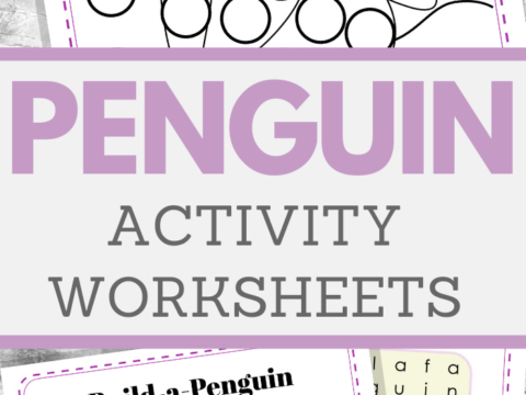 educational penguin activity sheets